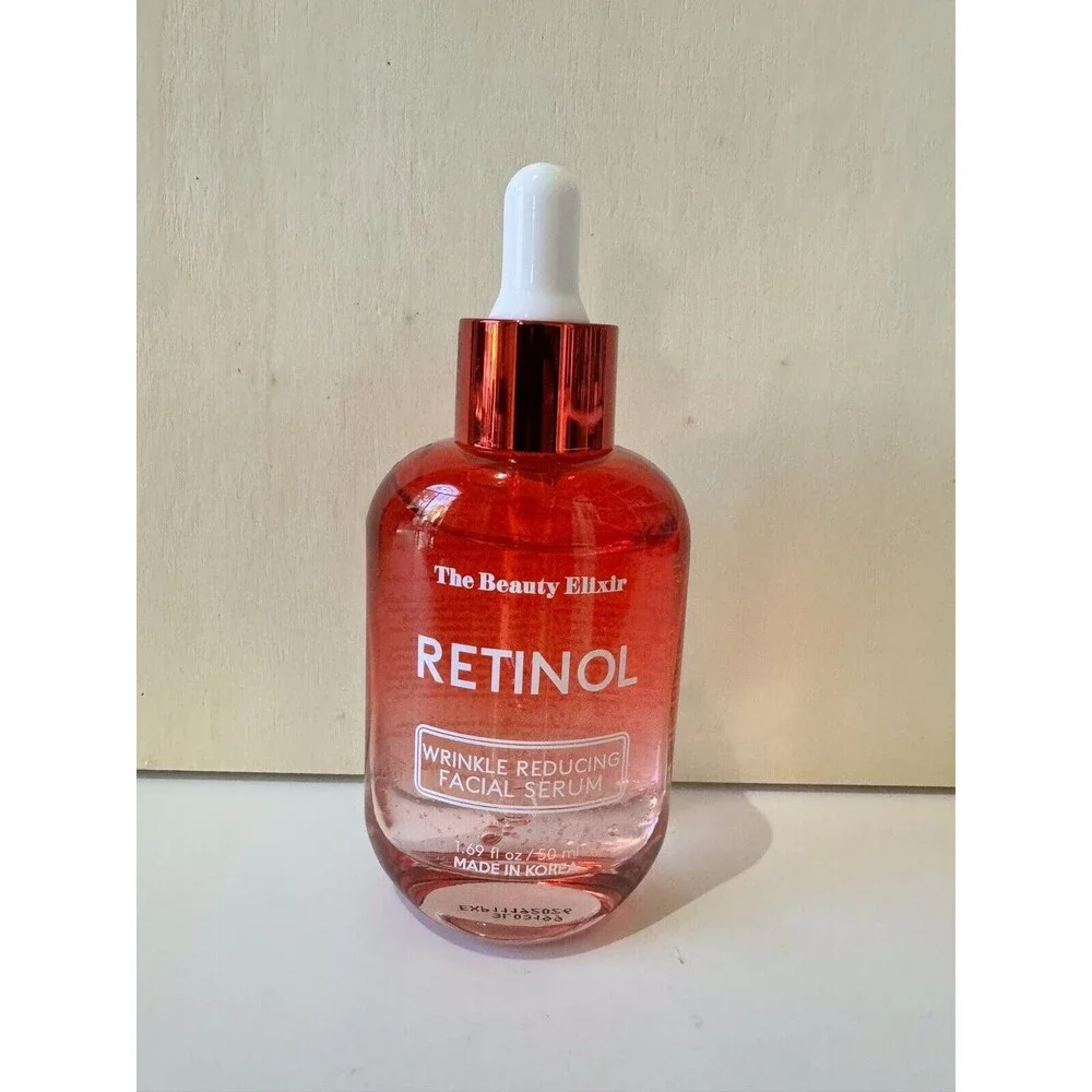 The Beauty Elixir Retinol Wrinkle Reducing Facial Serum 1.69 oz Exp 09132026 New